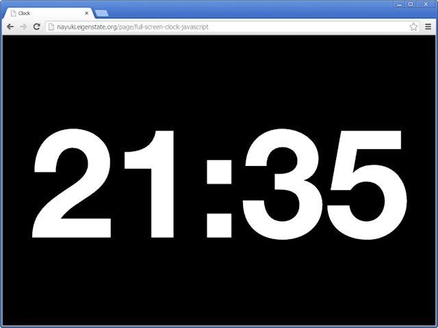 Full clock (JavaScript)