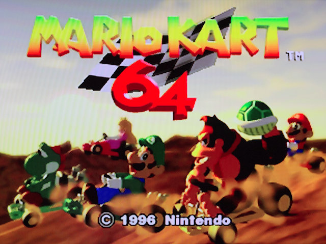Mario Kart 64 title screen