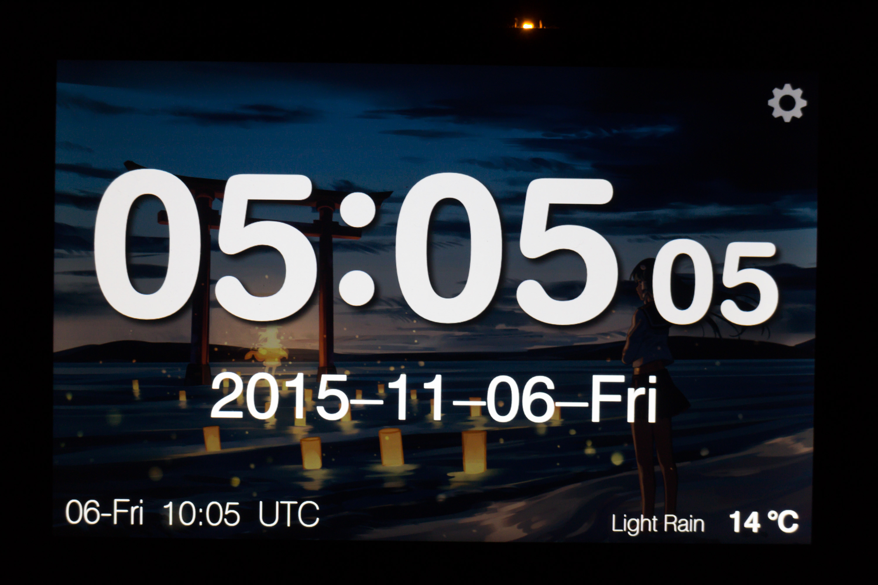 Tablet Desk Clock Hourly Samples And Anime Wallpapers Mainly Touhou Project Madoka Magica Vocaloid