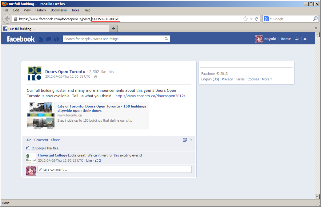 Understanding Facebook IDs